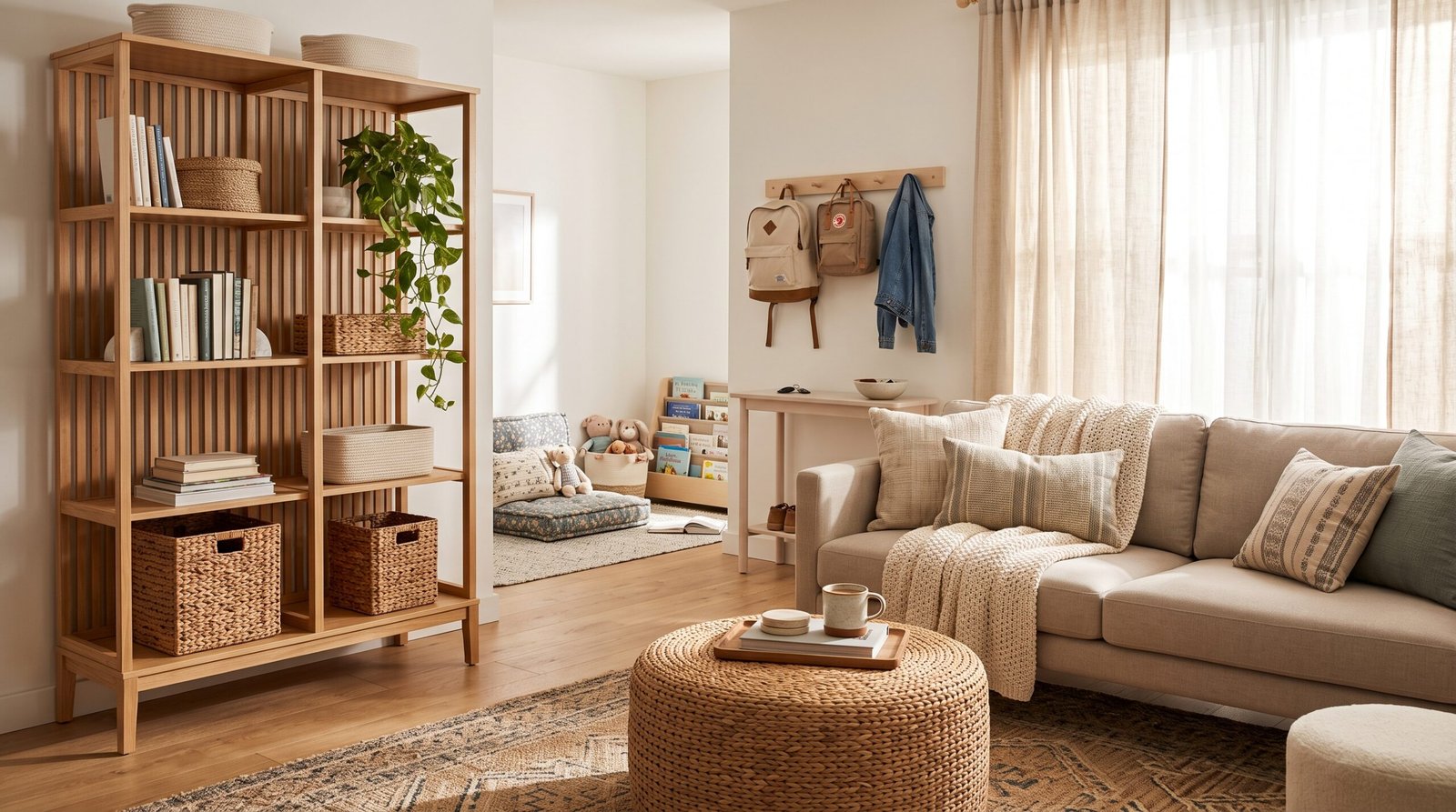 17 Small Space Living Ideas For Families Without The Clutter