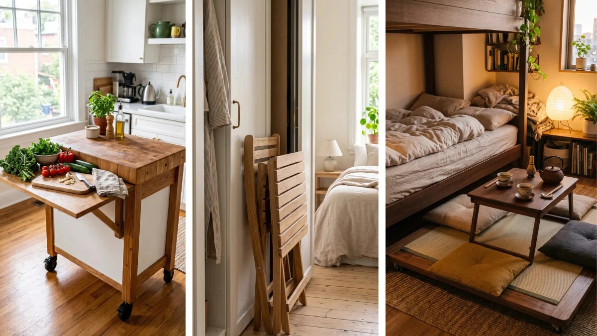 17 Foldable Dining Table Ideas Tiny Apartment Renters Need for Easy Hosting