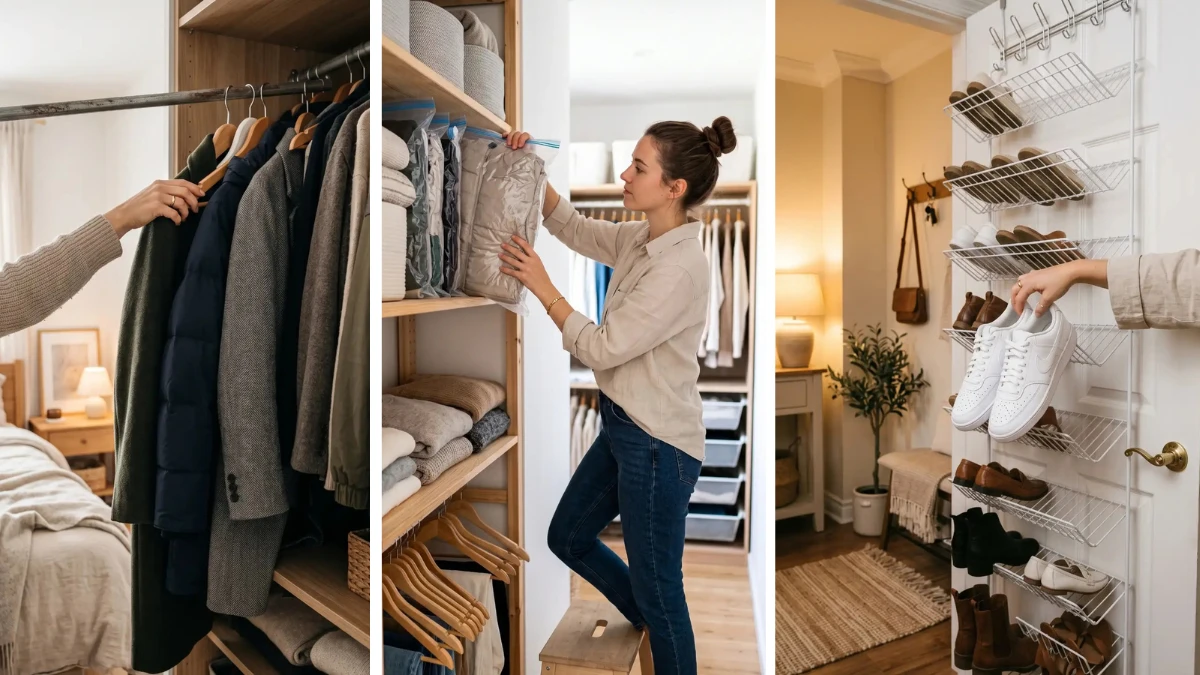 How to Rotate Seasonal Clothes in a Small Closet Without Plastic Bins