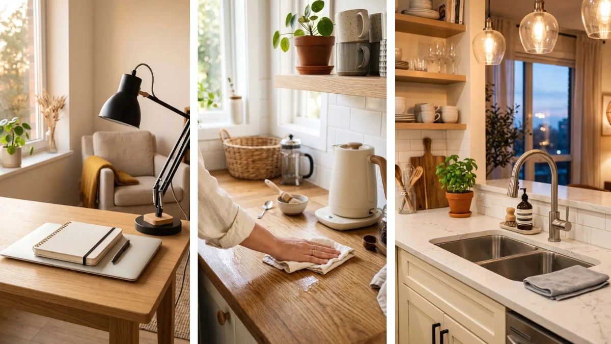 5 Daily Minimalist Small Space Habits That Keep Rooms Spotless