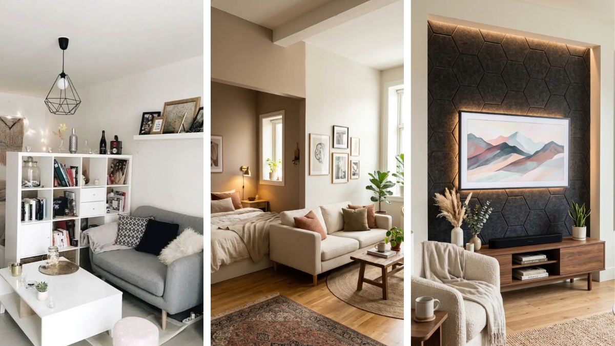 19 One-Room Apartment Living Ideas That Feel Balanced