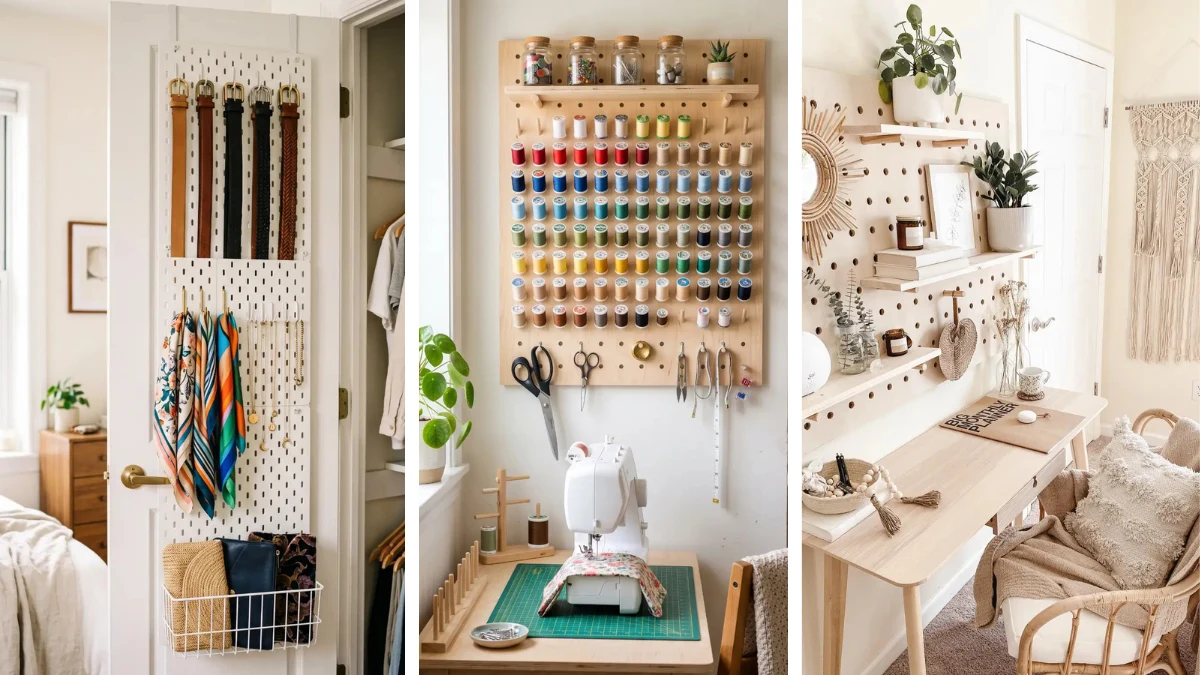 17 Pegboard Wall Ideas Apartment Owners Need for Extra Storage
