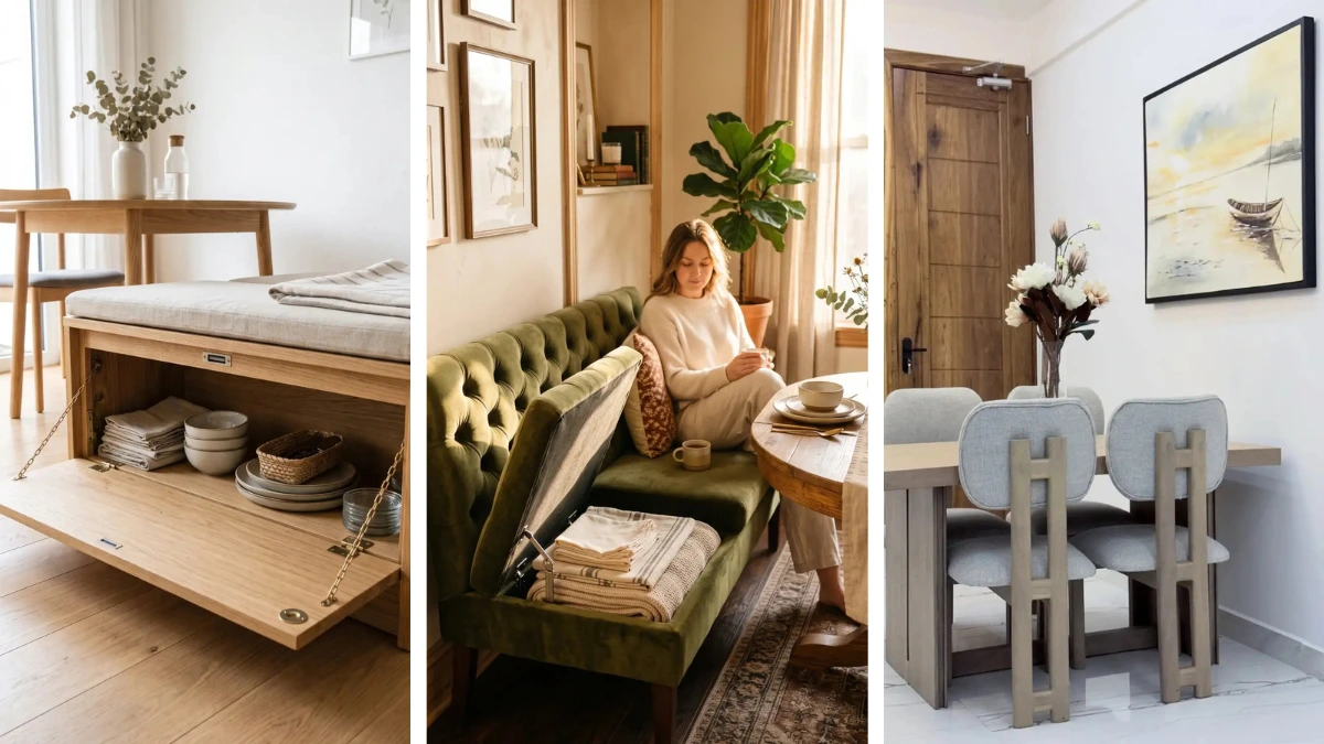 15 Small Apartment Dining Bench Ideas That Add Hidden Storage