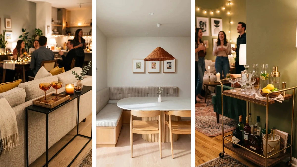 13 Small Space Hosting Hacks Without Extra Chairs That Keep Guests Comfy