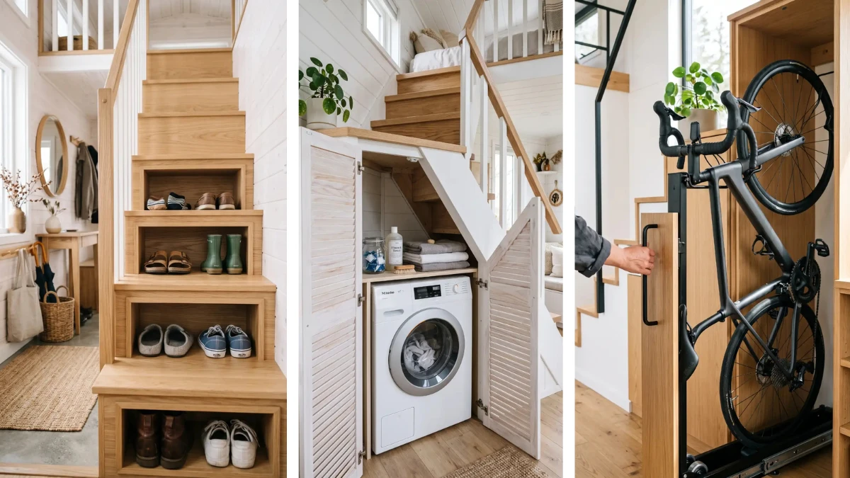 17 Smart Stair Storage Ideas Tiny House Owners Use to Reclaim Space