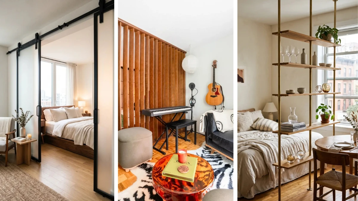 19 Smart Studio Apartment Room Divider Ideas That Don’t Block Light